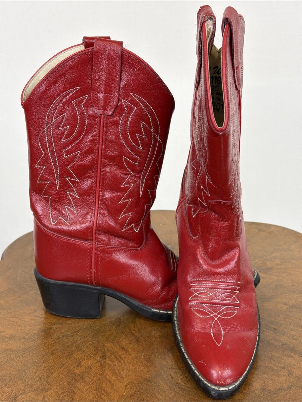 Old West Western Boot Women Red Cowgirl Style Ladies SZ 6